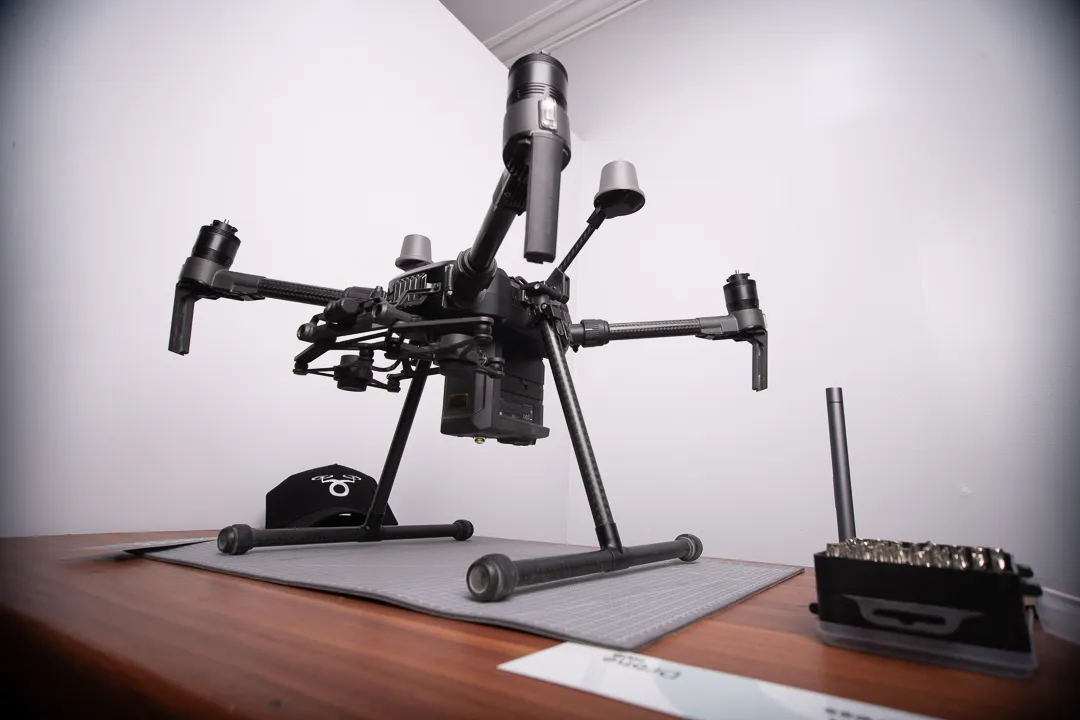 Professional drone ready for deployment
